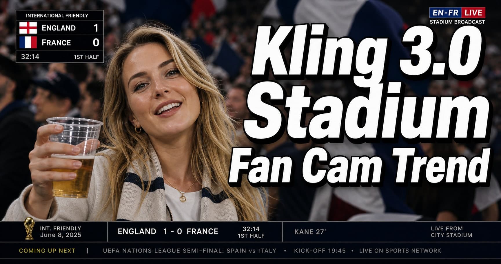 Kling 3.0 Stadium Fan Cam Trend: How to Prompt a Real Broadcast Look