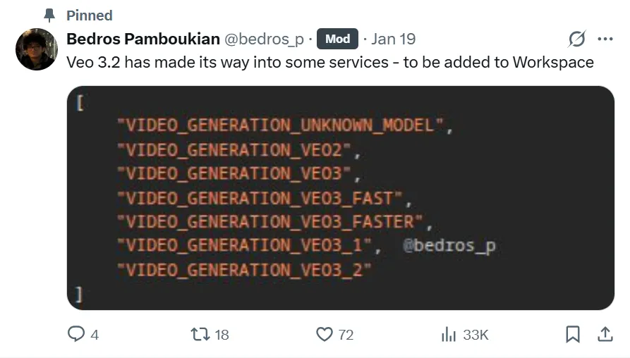 Veo 3.2 Code Leak by Bedros Pamboukian